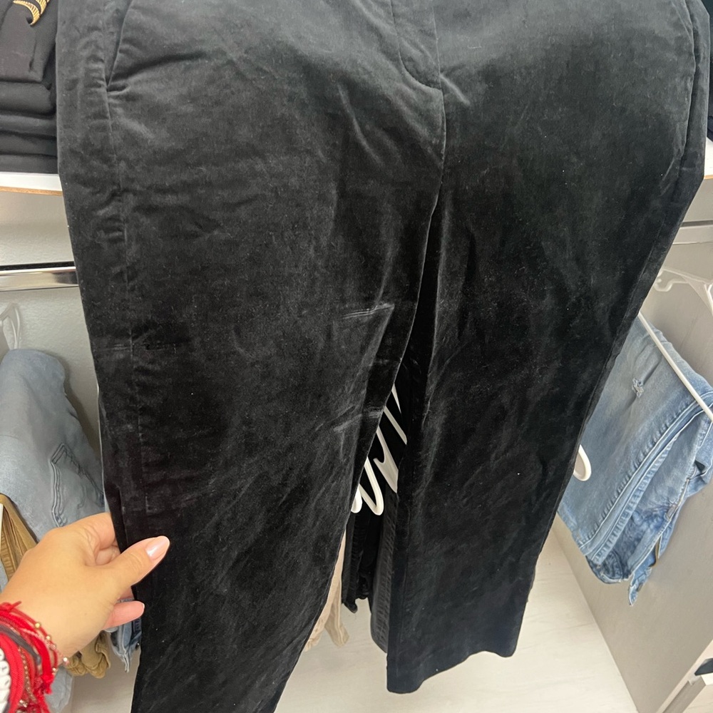 J. Crew black velvet